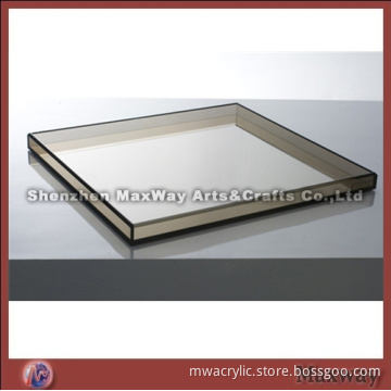 Table Light Brown Acrylic Serving/Fruit Tray